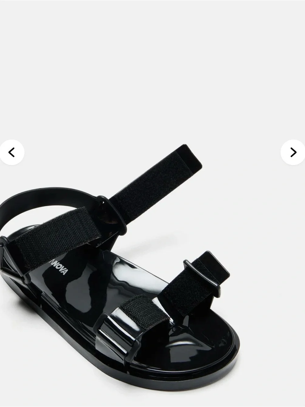 Women's Jelly Black Strappy Casual Sandals